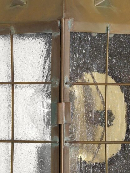 Nantucket Porch Light With Clear Seedy Glass