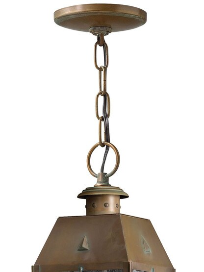 Nantucket Hanging Porch Light With Clear Seedy Glass