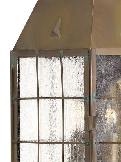 Nantucket Large Porch Light With Clear Seedy Glass