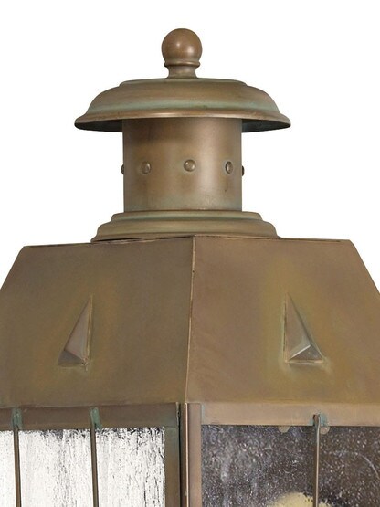 Nantucket Large Porch Light With Clear Seedy Glass
