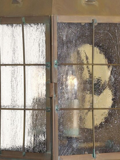 Nantucket Large Porch Light With Clear Seedy Glass