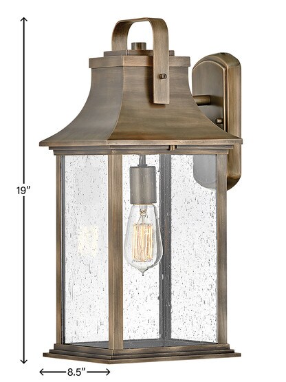 Grant 1 Light Large Wall Mount Lantern