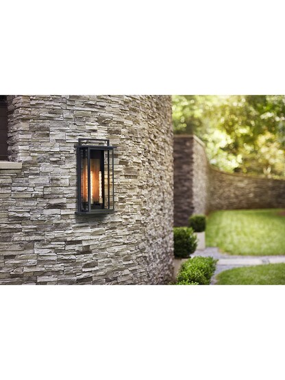 Langston 2 Light Extra Large Wall Mount Lantern in Black