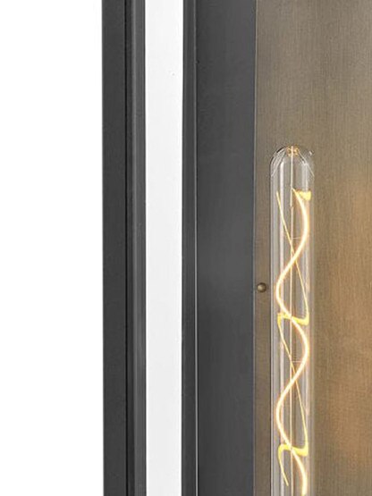 Langston 2 Light Extra Large Wall Mount Lantern in Black