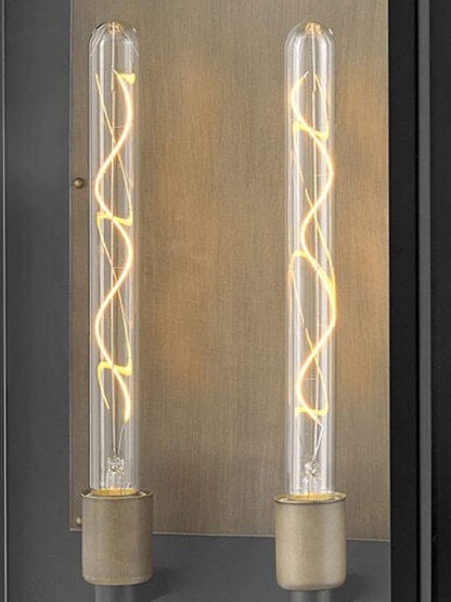 Langston 2 Light Extra Large Wall Mount Lantern in Black