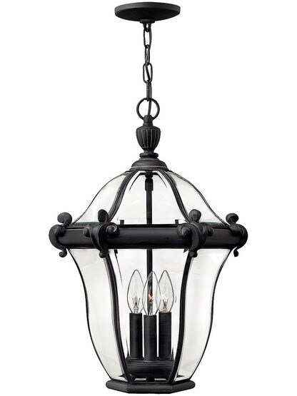 San Clemente Hanging Exterior Light In Museum Black