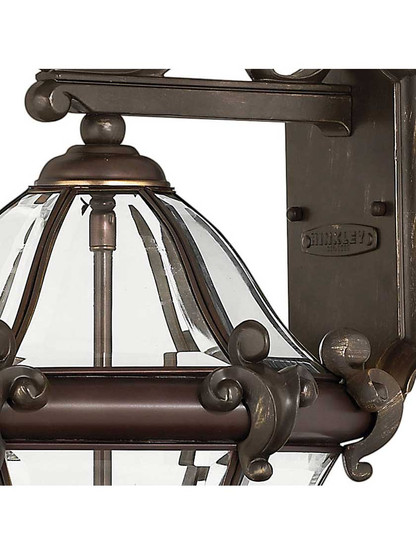 Alternate View of San Clemente 3 Light Exterior Sconce In Museum Black