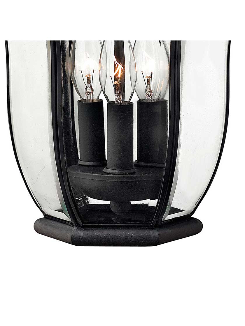Alternate View 4 of San Clemente 3 Light Exterior Sconce In Museum Black