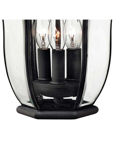 Alternate View 4 of San Clemente 3 Light Exterior Sconce In Museum Black