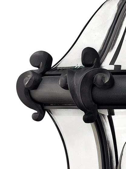 San Clemente 3 Light Exterior Sconce in Museum Black