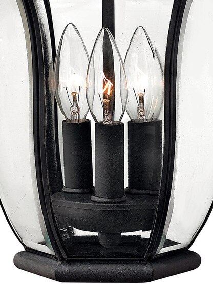 San Clemente 3 Light Exterior Sconce in Museum Black