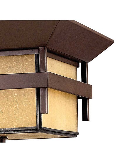 Alternate View of Harbor Exterior Flush-Mount Porch Light.