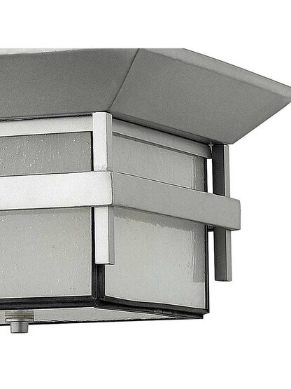 Alternate View 3 of Harbor Exterior Flush-Mount Porch Light.