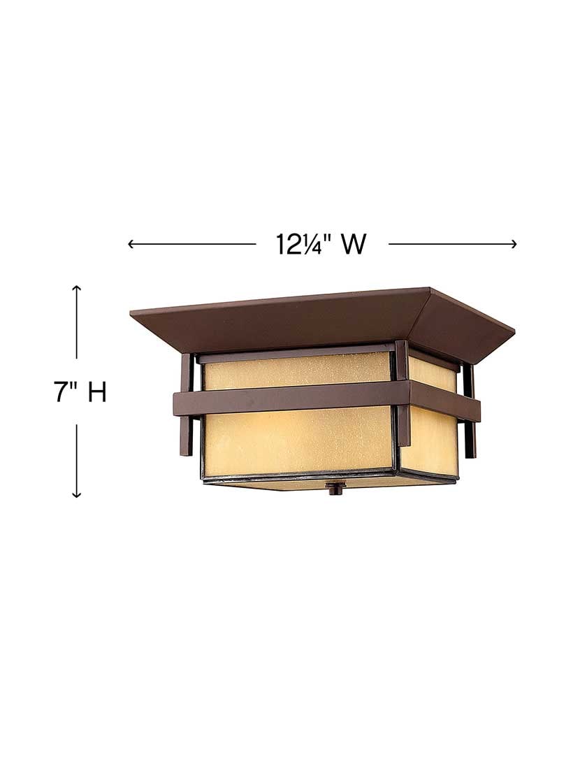 Alternate View 4 of Harbor Exterior Flush-Mount Porch Light.