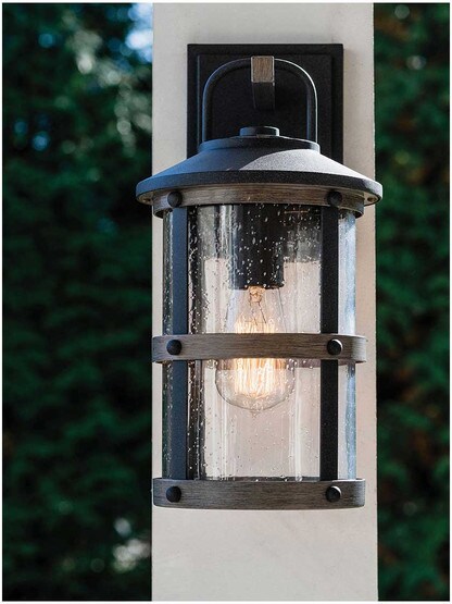 Alternate View of Lakehouse Small Outdoor 1-Light Wall Mount.