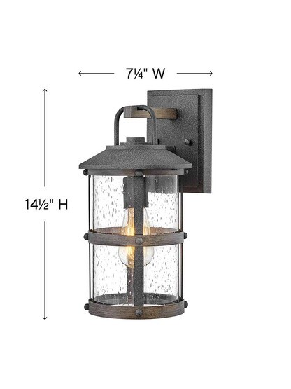Alternate View 3 of Lakehouse Small Outdoor 1-Light Wall Mount.