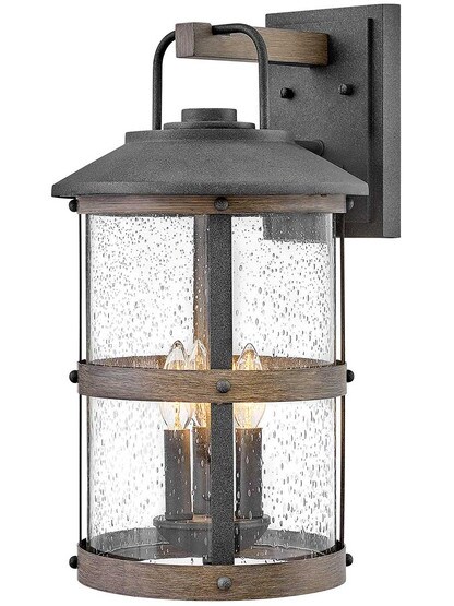 Lakehouse Large Outdoor 3-Light Wall Mount.