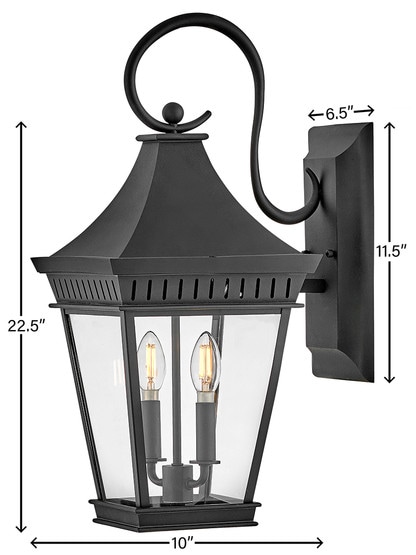 Chapel Hill 2 Light Medium Wall Mount Lantern