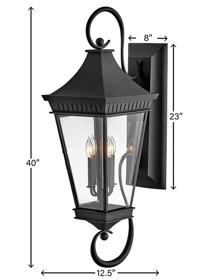 Chapel Hill 4 Light Extra Large Wall Mount Lantern
