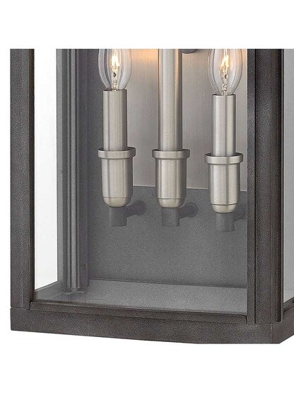 Alternate View of Sutcliffe 3-Light Exterior Wall Sconce.