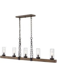 Sawyer 5-Light Outdoor Linear Chandelier.