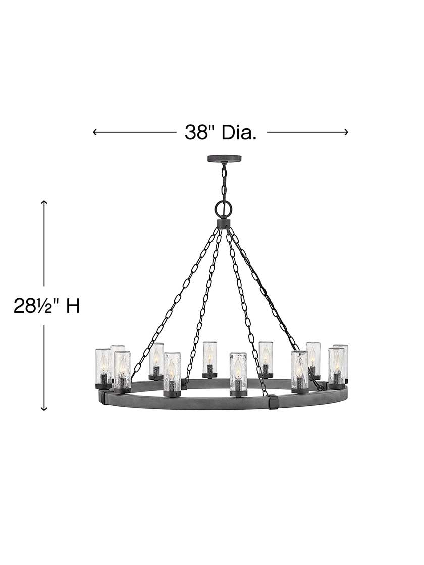 Alternate View of Sawyer 12-Light Chandelier.