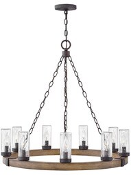 Sawyer 9-Light Outdoor Chandelier.