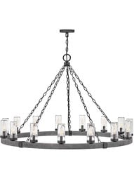 Sawyer 15-Light Outdoor Chandelier.