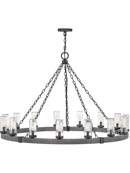 Sawyer 15-Light Outdoor Chandelier.