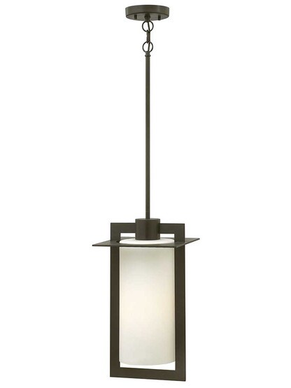 Colfax Entry Pendant in Bronze.