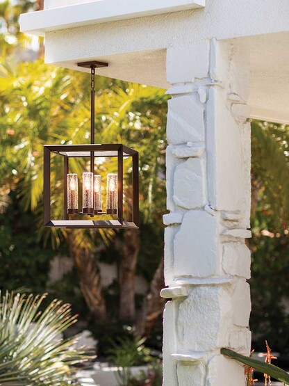 Alternate View of Rhodes 4 Light Pendant-Chandelier.