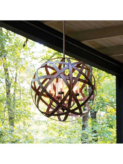 Alternate View 4 of Carson Large Exterior Pendant.