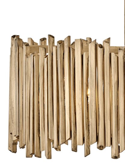 Roca 5 Light Medium Drum Chandelier in Burnished Gold