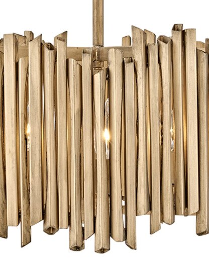 Roca 5 Light Medium Drum Chandelier in Burnished Gold