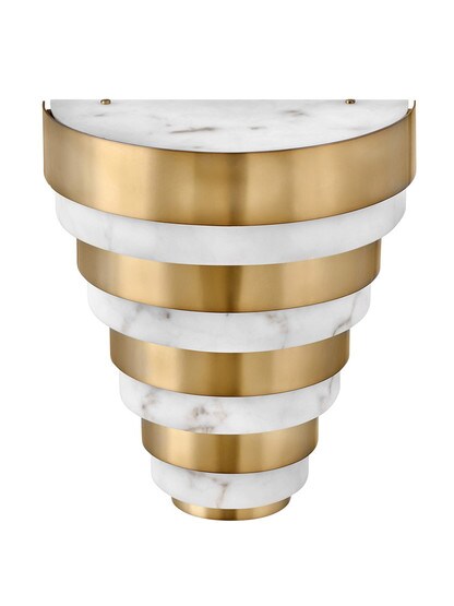 Echelon Medium LED Sconce in Heritage Brass