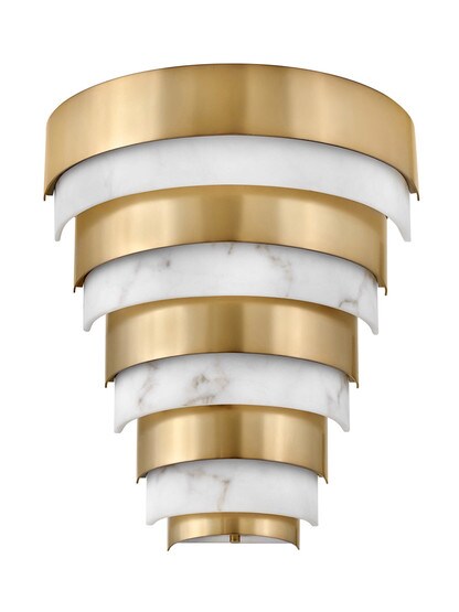 Echelon Medium LED Sconce in Heritage Brass