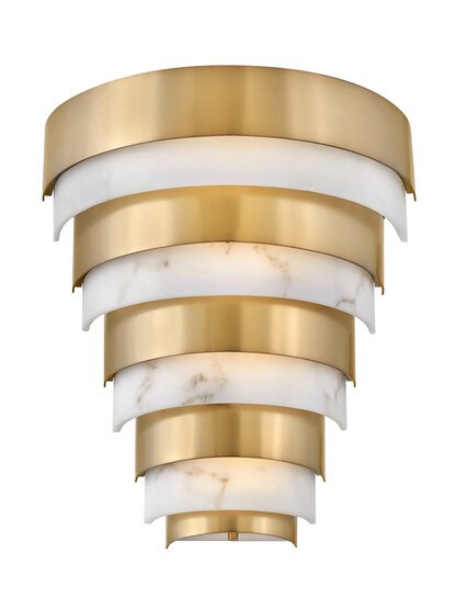 Echelon Medium LED Sconce in Heritage Brass