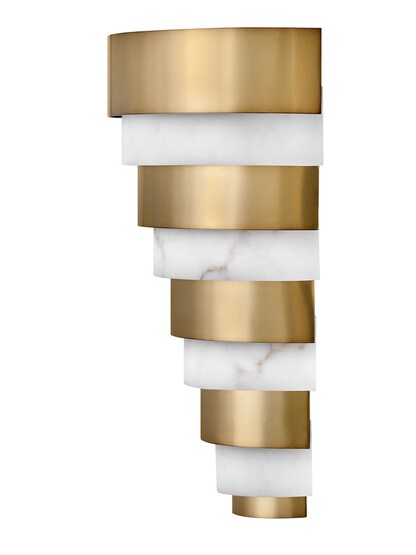 Echelon Medium LED Sconce in Heritage Brass