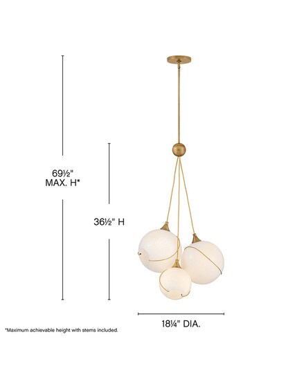 Skye 3 Light Large Pendant