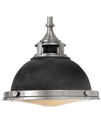 Alternate View of Amelia Stem Pendant with Metal Shade.