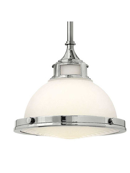 Alternate View of Amelia Stem Pendant With Etched Opal Glass Shade