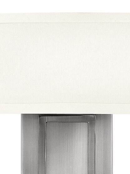 Hampton Double Sconce With Linen Drum Shade