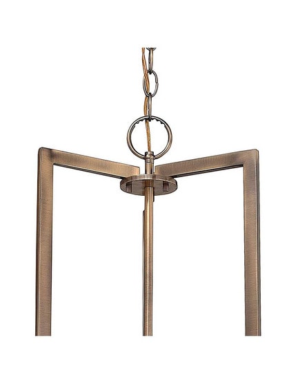 Alternate View 4 of Hampton Medium Chandelier With Linen Drum Shade.