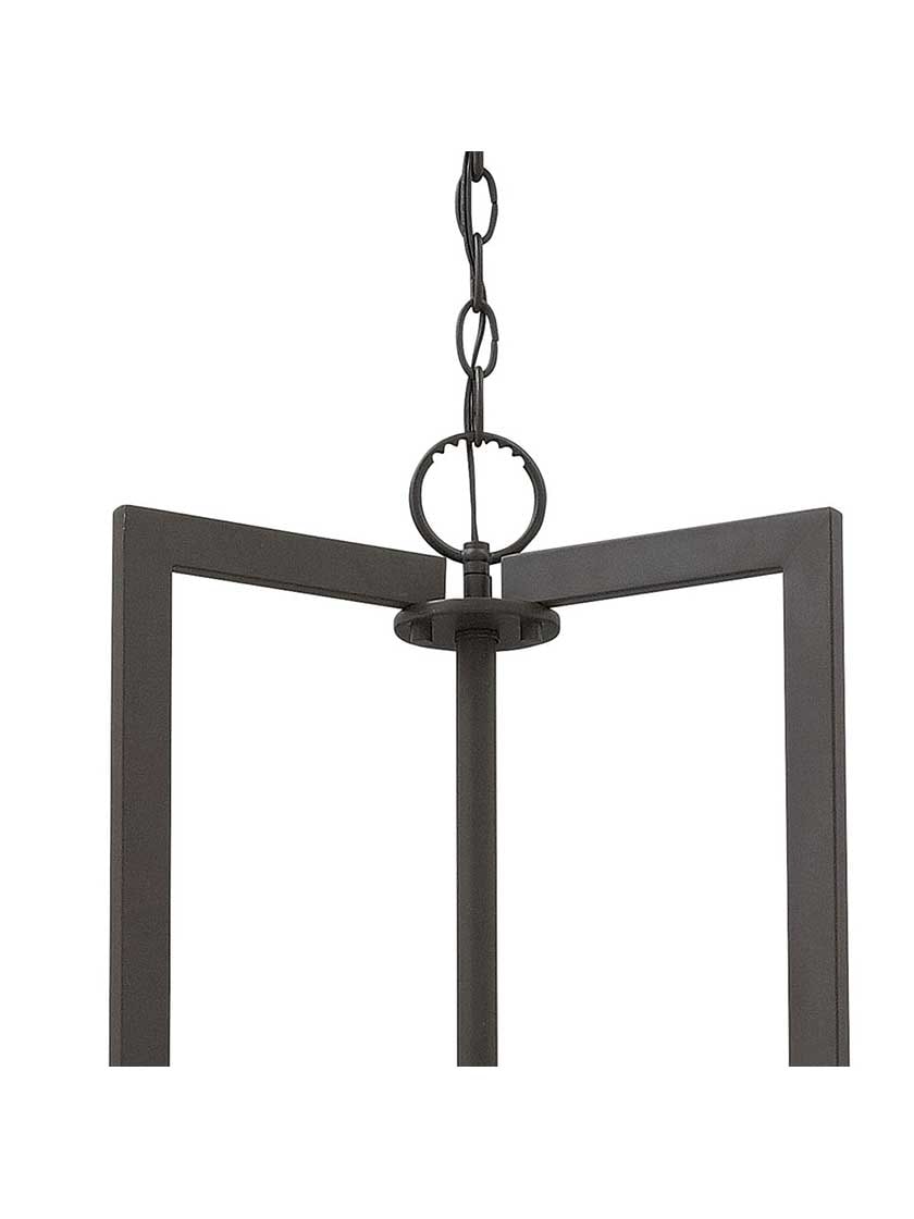 Alternate View 6 of Hampton Medium Chandelier With Linen Drum Shade.