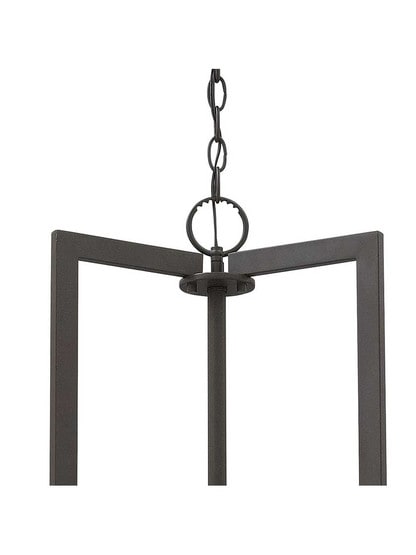 Alternate View 6 of Hampton Medium Chandelier With Linen Drum Shade.