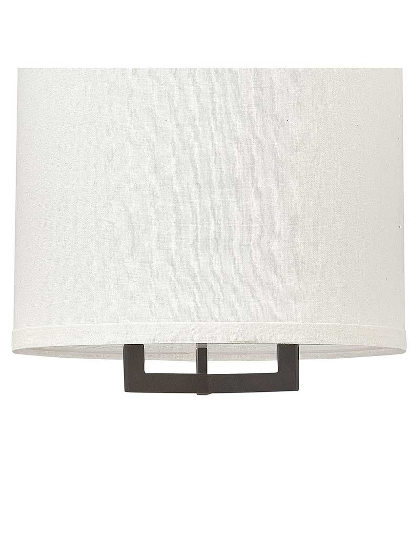 Alternate View 3 of Hampton Hall Pendant With Linen Drum Shade.