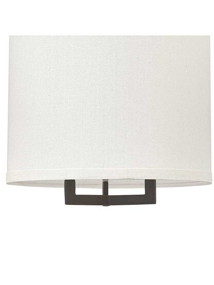 Alternate View 3 of Hampton Hall Pendant With Linen Drum Shade.