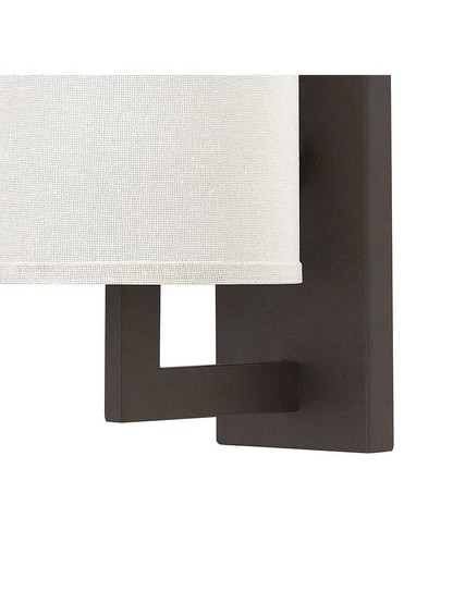 Hampton Single Wall Sconce With Linen Drum Shade