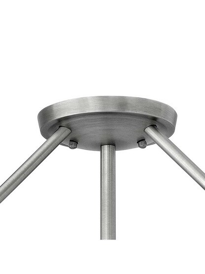 Alternate View 2 of Hathaway 3 Light Semi-Flush Ceiling Light