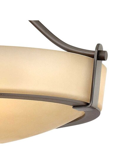 Alternate View 3 of Hathaway 3 Light Semi-Flush Ceiling Light